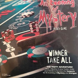 An Evening of Mystery Party Game “Winner Take All” New Sealed 8 players